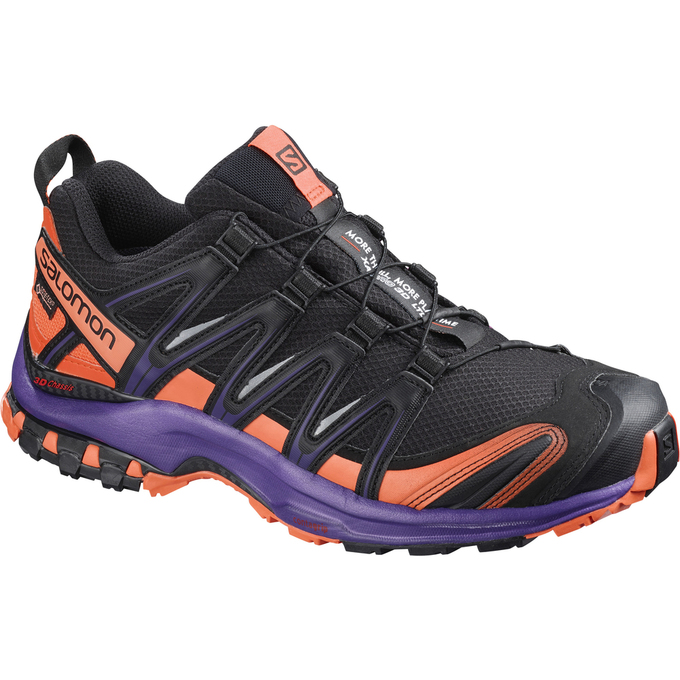 Salomon Israel XA PRO 3D GTX® LTD W - Womens Trail Running Shoes - Black/Orange (WJFN-94873)
